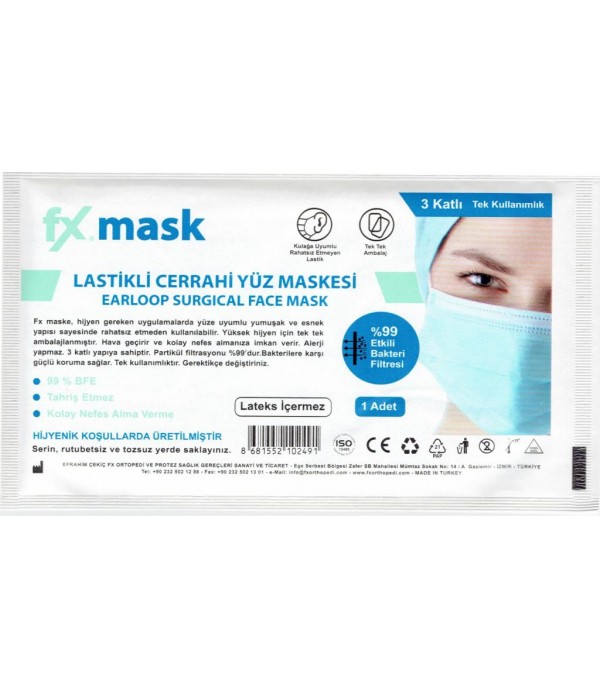 1 PC. Disposable Surgical 3 Layers Meltblown Mask