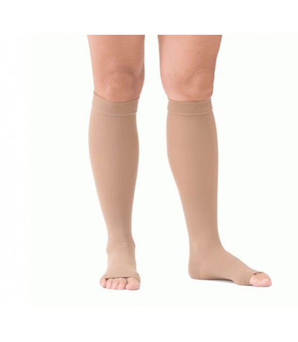 OL-100S  Knee length Compression Stocking Ccl1 Open Toe